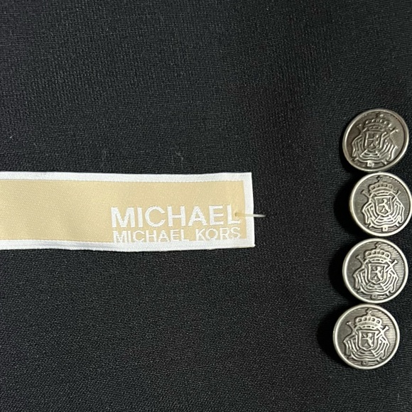 NWT MICHAEL KORS DARK NAVY TWO BUTTON WOOL BLEND SUIT JACKET SIZE 40 - Picture 8 of 10